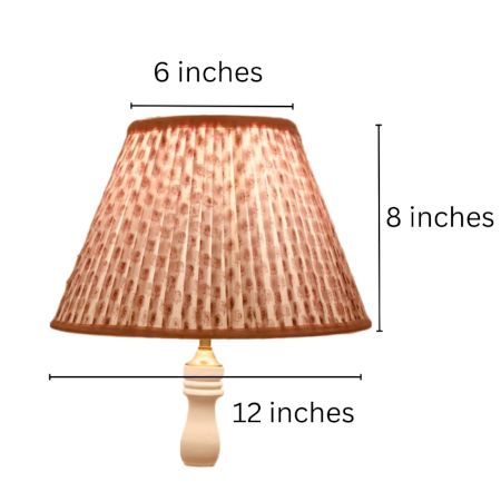 Pink Paisley Empire Lampshade Medium Size